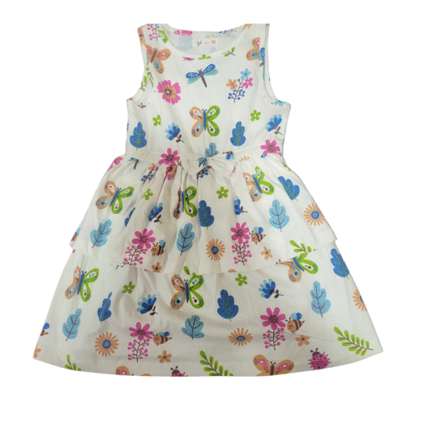 Vestido de Mariposas y Flores