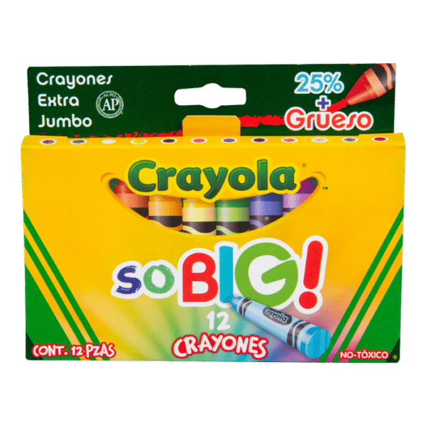 Crayones Crayola So Big! Extra Jumbo, 12 Piezas